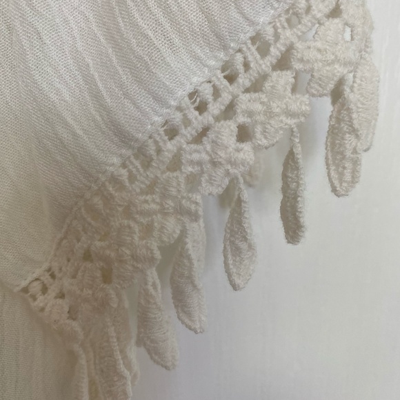 Harlow White Jasmine Woven Lightweight Oversized Short Sleeve Top- Sz-S - Picture 6 of 15